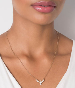 GOLD HOLY SPIRIT DOVE NECKLACE