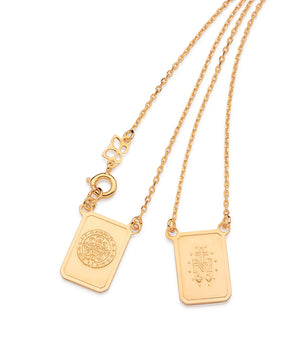 GOLD FAITHFUL SCAPULAR NECKLACE