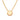 GOLD SPHERE BUTTON NECKLACE