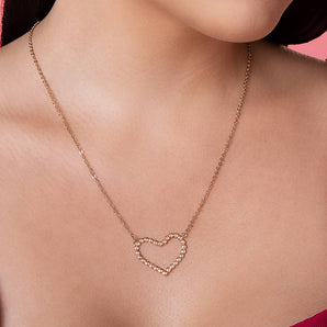 GOLD HEART POP NECKLACE