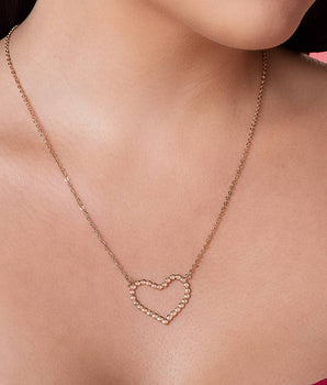GOLD HEART POP NECKLACE