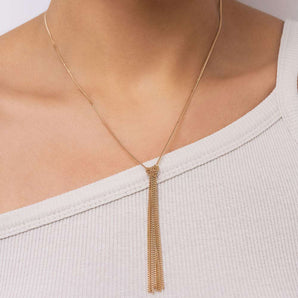 GOLD KNOT OF ELEGANCE NECKLACE
