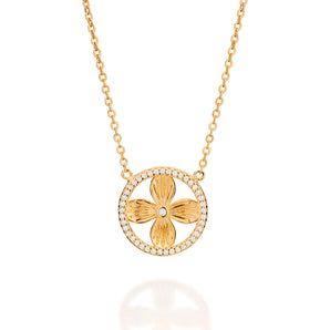 GOLD LUSH PETAL NECKLACE