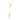 GOLD HOLLOW TULIP LARIAT NECKLACE