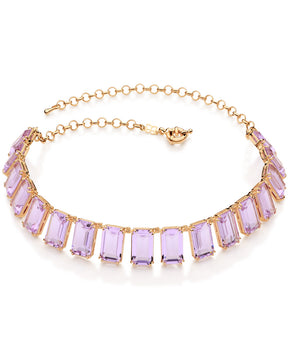 GOLD PURPLE GLOW CHOKER