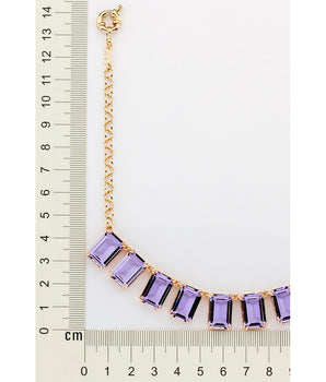 GOLD PURPLE GLOW CHOKER