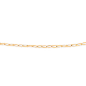 GOLD FLAT OVAL LINK CHAIN - 16IN