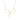 GOLD PLATED BOW NECKLACE