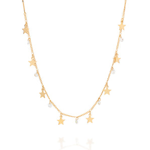 GOLD MEDITERRANEAN NIGHT SKY NECKLACE