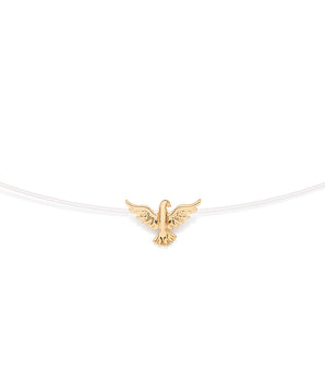 GOLD HOLY SPIRIT NYLON CHOKER