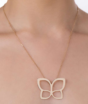 GOLD ROMMANEL BUTTERFLY MAXI NECKLACE