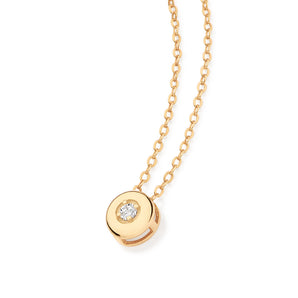 GOLD MODERN POINT OF LIGHT NECKLACE