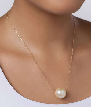 GOLD PEARL TIMELESS NECKLACE