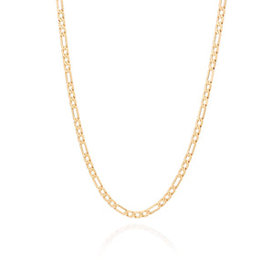 GOLD FLAT OVAL LINK CHAIN - 20IN