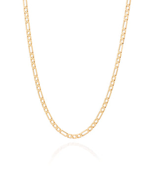 GOLD FLAT OVAL LINK CHAIN - 20IN