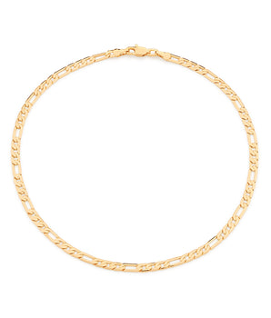 GOLD HAMMERED LINK CHOKER