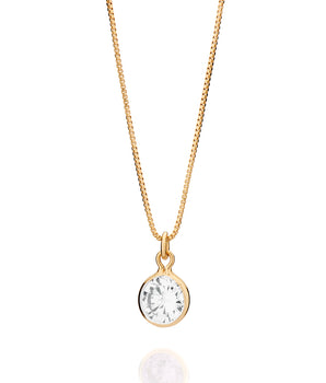 GOLD MODERN POINT OF LIGHT NECKLACE