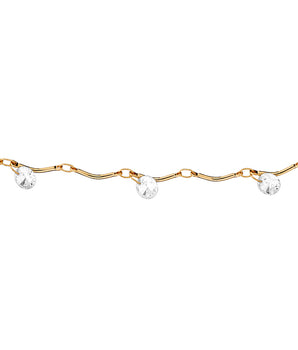 GOLD DAINTY POINT OF LIGHT CHOKER