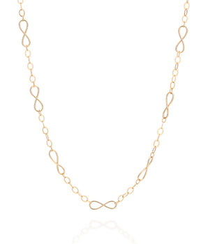 GOLD INFINITY PADLOCK CHOKER