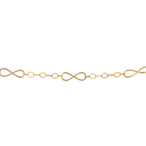 GOLD INFINITY PADLOCK CHOKER