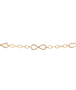 GOLD INFINITY PADLOCK CHOKER