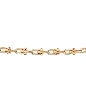 GOLD LINK AND BALL CHAIN CHOKER