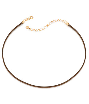 GOLD COWGIRL SPIRIT LEATHER CHOKER