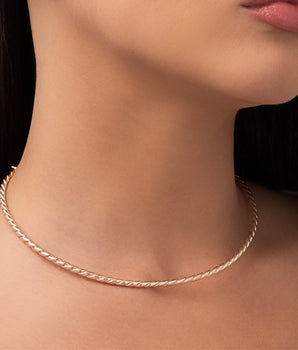 GOLD GOLDEN LASSO CHOKER