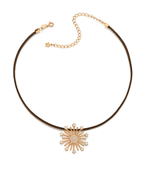 GOLD COUNTRY STAR LEATHER CHOKER