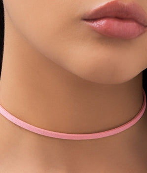 GOLD YOUNG COWGIRL LEATHER CHOKER