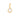 GOLD SOLITARY PENDANT WITH CRYSTAL