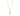 GOLD SOLITARY PENDANT WITH CRYSTAL