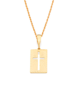 GOLD CROSS PENDANT