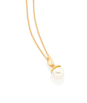 GOLD PLATED PENDANT WITH PEARL