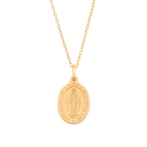 GOLD PLATED OUR LADY OF GRACE PENDANT