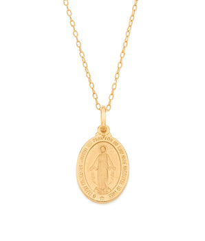 GOLD PLATED OUR LADY OF GRACE PENDANT
