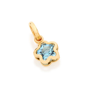GOLD PLATED PENDANT WITH CRYSTAL