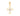 GOLD CRUCIFIX WITH RHODIUM