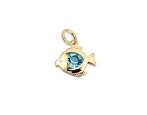 GOLD PLATED PENDANT WITH CRYSTAL
