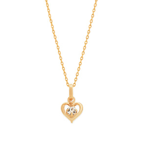 GOLD PENDANT WITH CRYSTALS