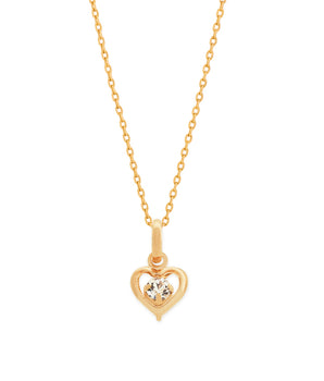GOLD PENDANT WITH CRYSTALS