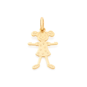 GOLD PLATED GIRL PENDANT