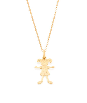 GOLD PLATED GIRL PENDANT