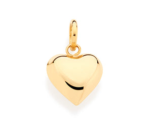 GOLD BUBBLE HEART PENDANT