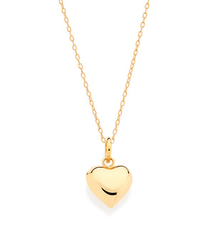 GOLD BUBBLE HEART PENDANT