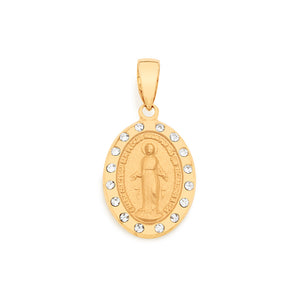 GOLD PLATED PENDANT WITH CRYSTAL
