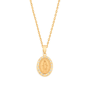 GOLD PLATED PENDANT WITH CRYSTAL