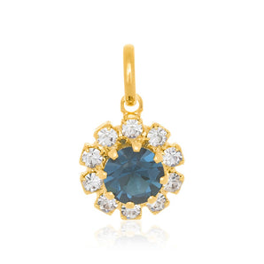 GOLD PLATED PENDANT WITH CRYSTAL