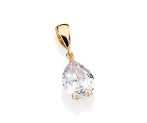 GOLD PLATED PENDANT WITH ZIRCONIA