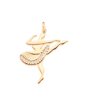 GOLD PENDANT WITH ZIRCONIA